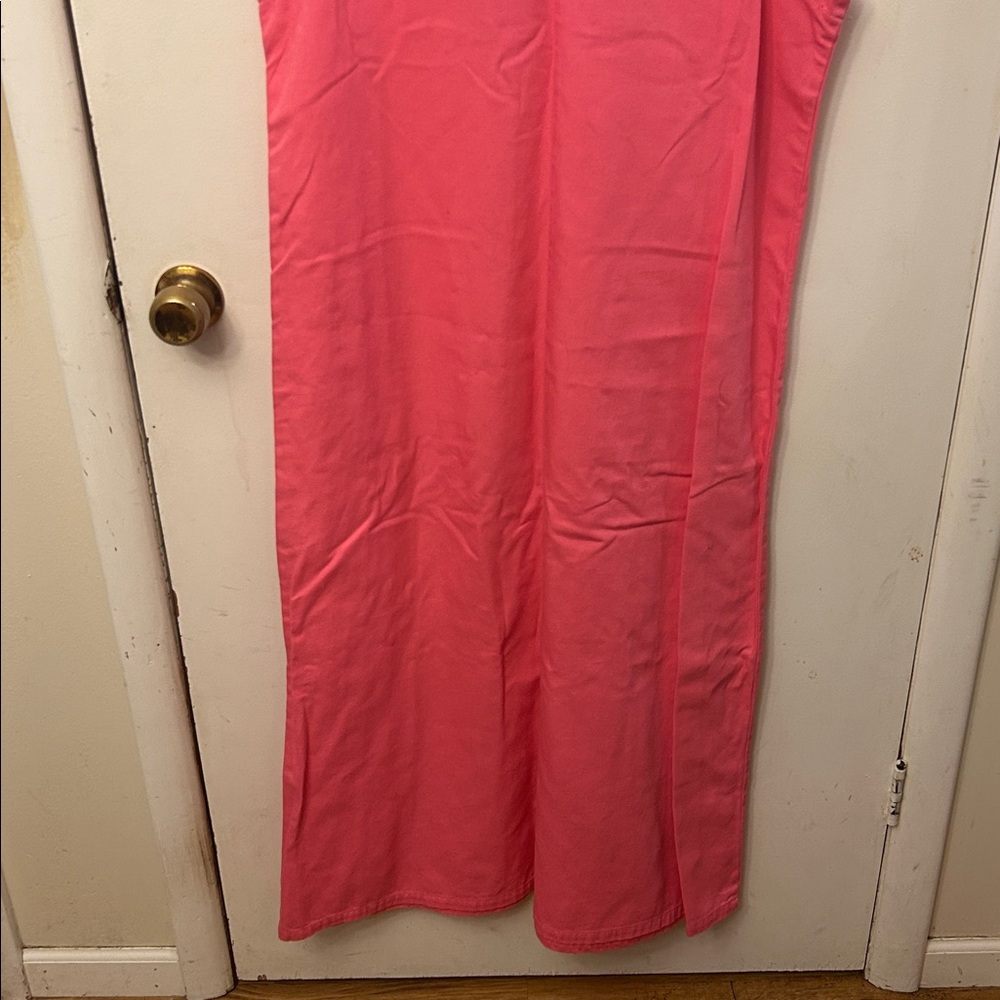 Mandal Bay Pink Sleeveless Dress with Embroidery Large Vintage - Picture 7 of 7
